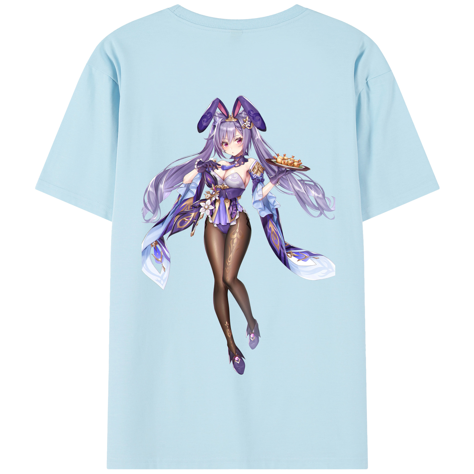 げんし神 刻晴 こくせい genshin Kokusei 綿100％半袖Tシャツ（背面プリント）